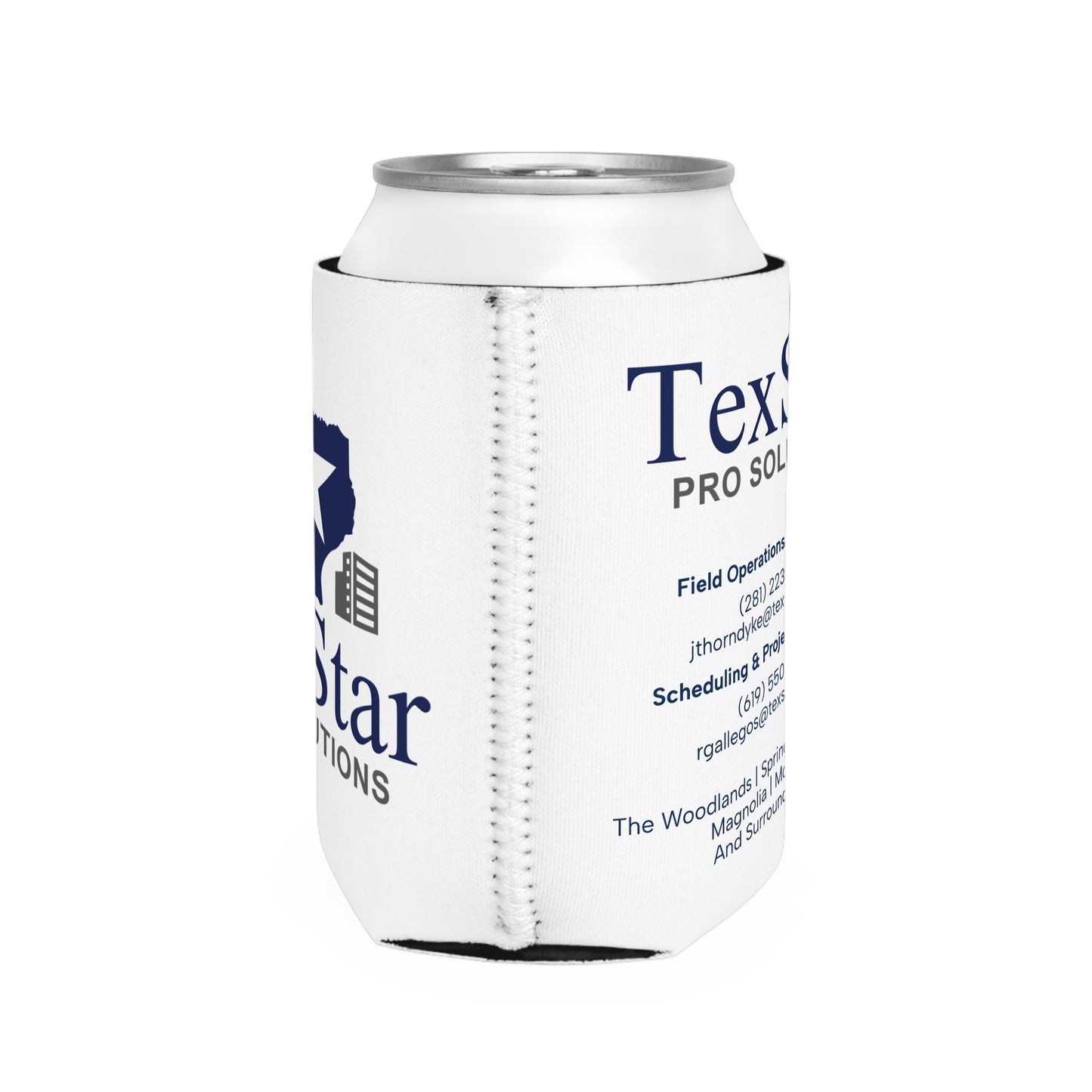 CUSTOM TexStar Pro Solutions Can Cooler Sleeve