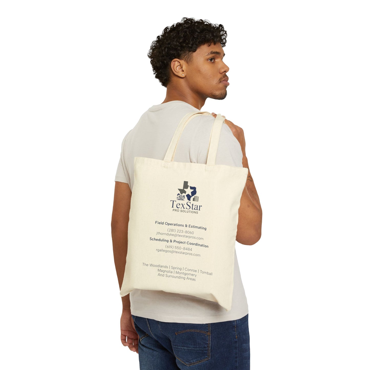 CUSTOM TexStar Pro Solutions Cotton Canvas Tote Bag