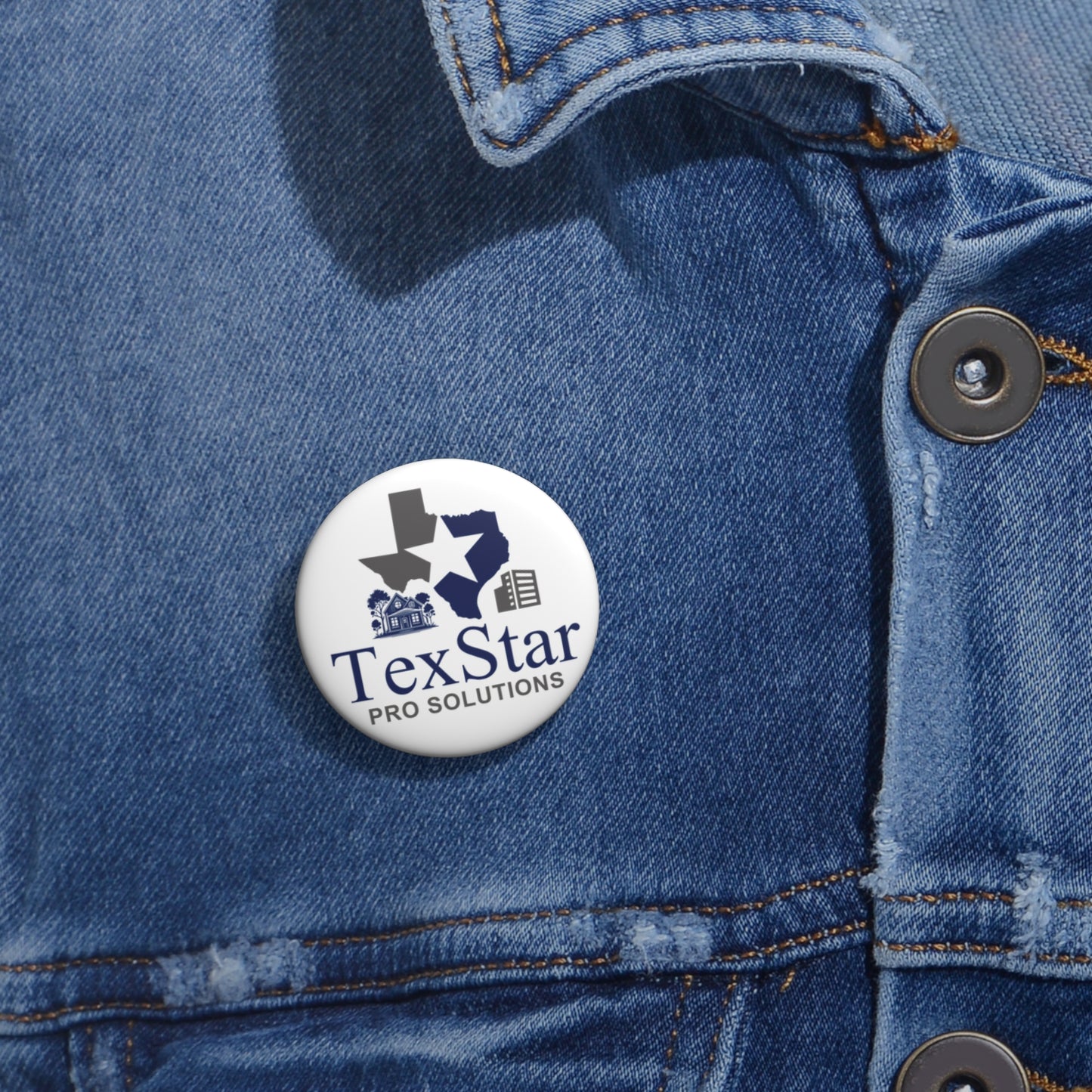 Custom TexStar Pro Solutions Pin Buttons