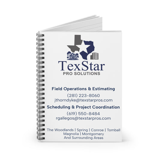 CUSTOM TexStar Pro Solutions Spiral Notebook - Ruled Line