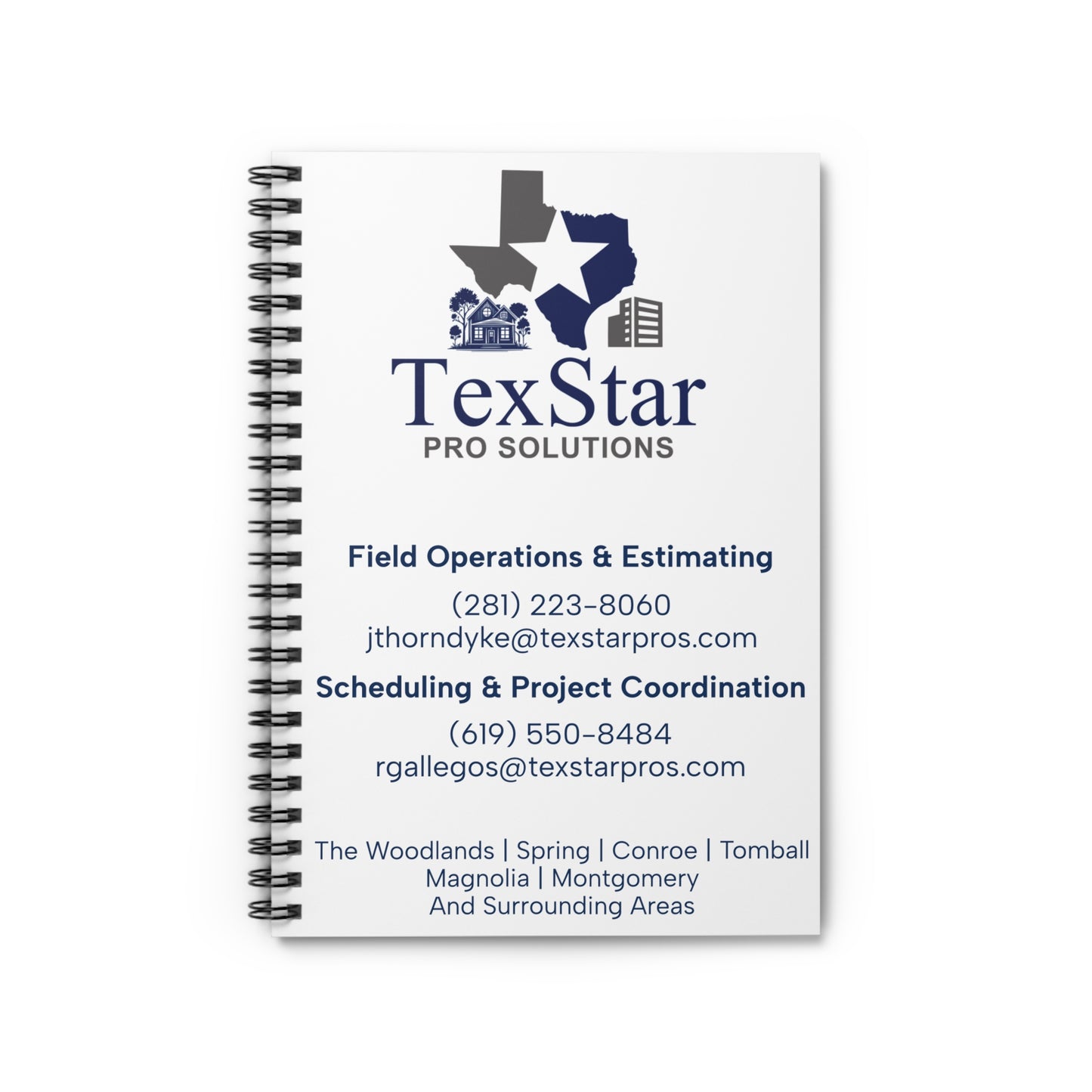 CUSTOM TexStar Pro Solutions Spiral Notebook - Ruled Line