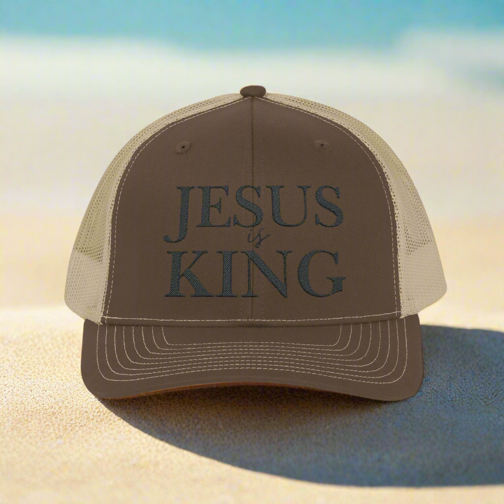 Snapback Trucker Cap - Jesus is King Faith Hat