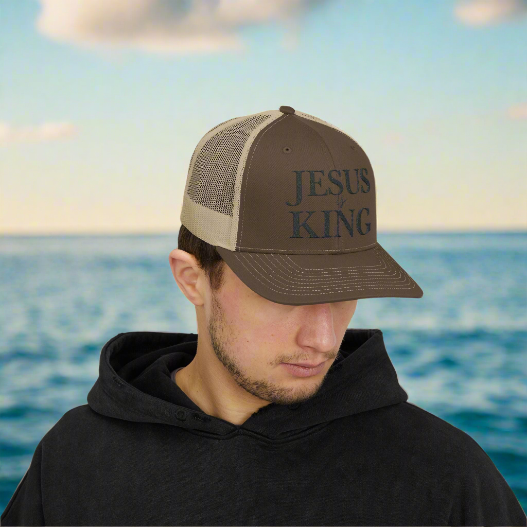 Snapback Trucker Cap - Jesus is King Faith Hat