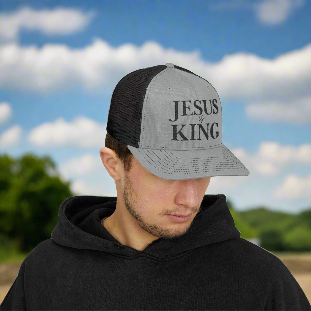 Snapback Trucker Cap - Jesus is King Faith Hat